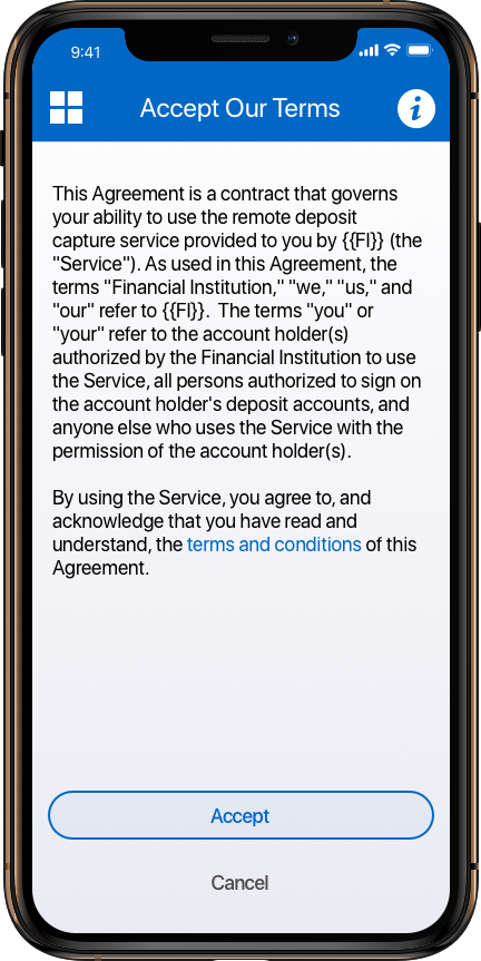 Accept Our Terms