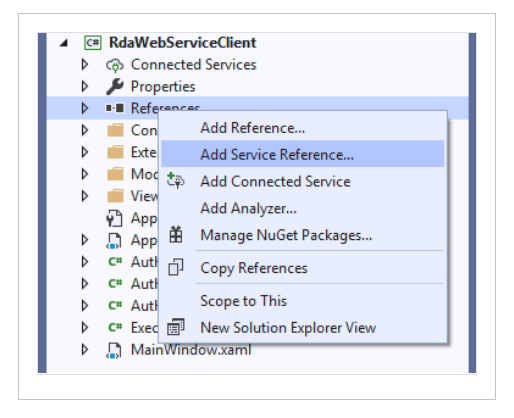 Add Service Reference Image